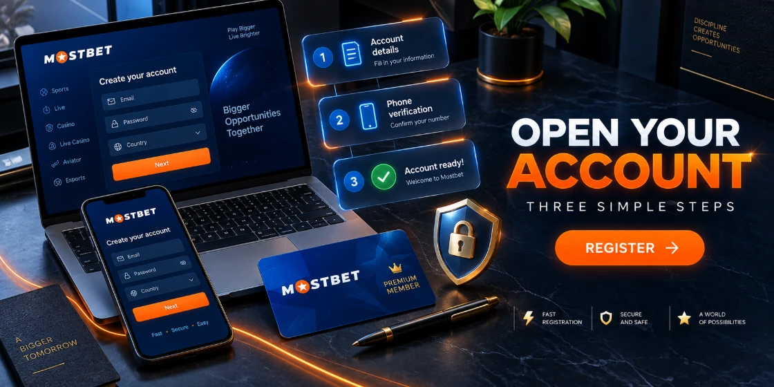 Rejestracja w Mostbet Casino – konto krok po kroku